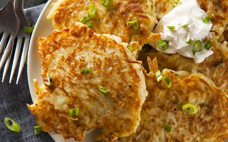 Indulging in the Crispy and Savory Delight of Traditional Latkes